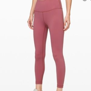 Lululemon Wunderunder Mauve Leggings